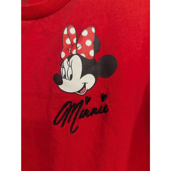 Disney Parks Official Minnie Mouse tiered midi red & white dot girls dress S/5 - Picture 3 of 8